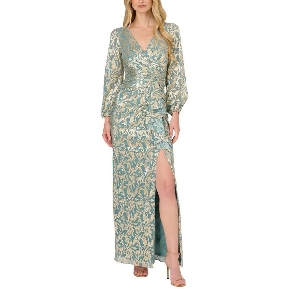 Adrianna Papell Womens Novelty Knit Dress
